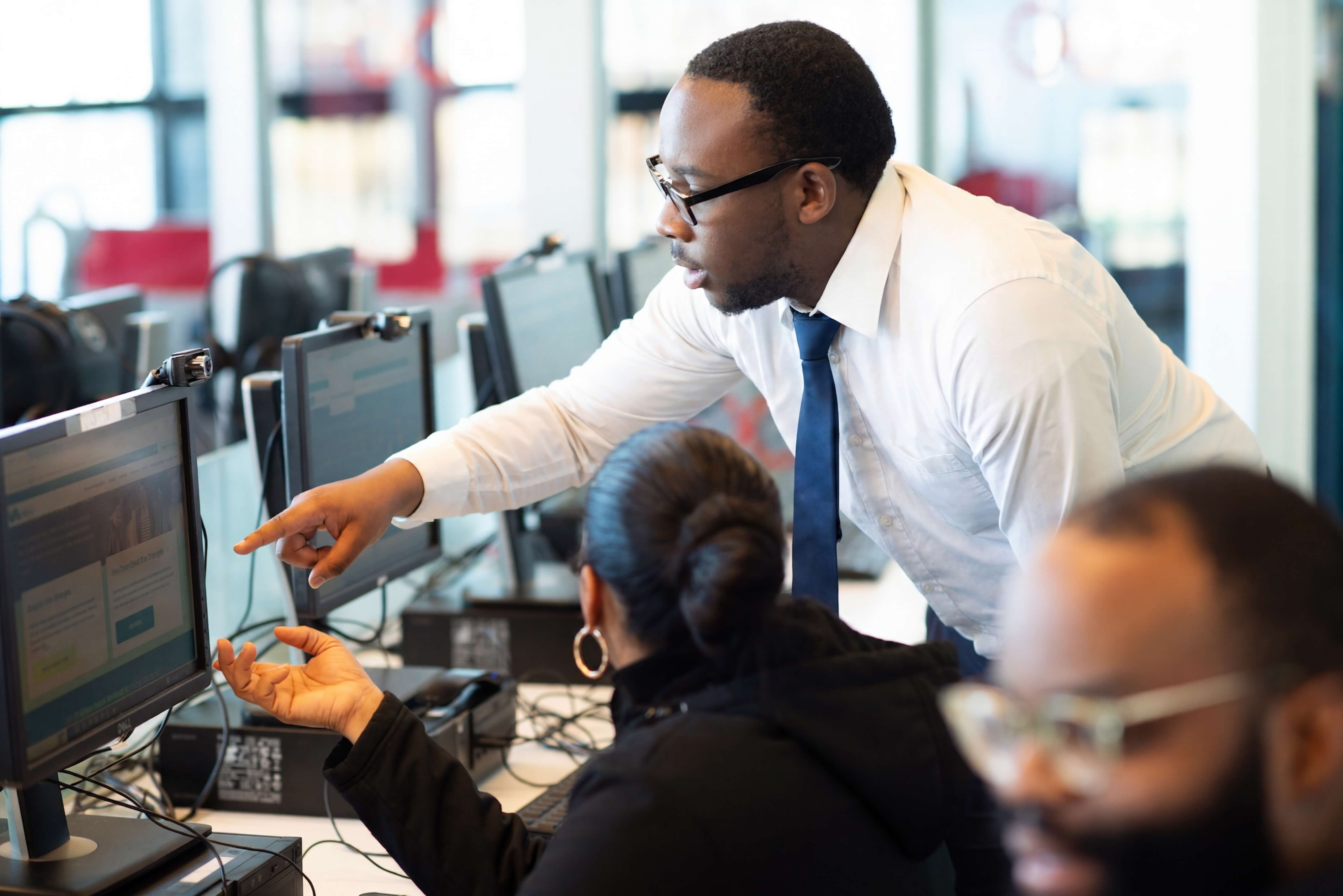 America Works office in action